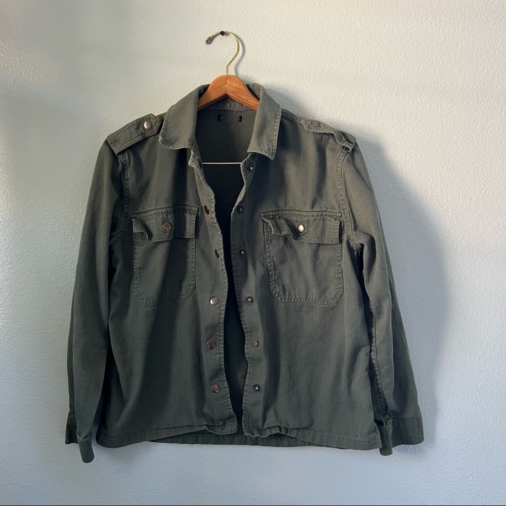 Army green jacket